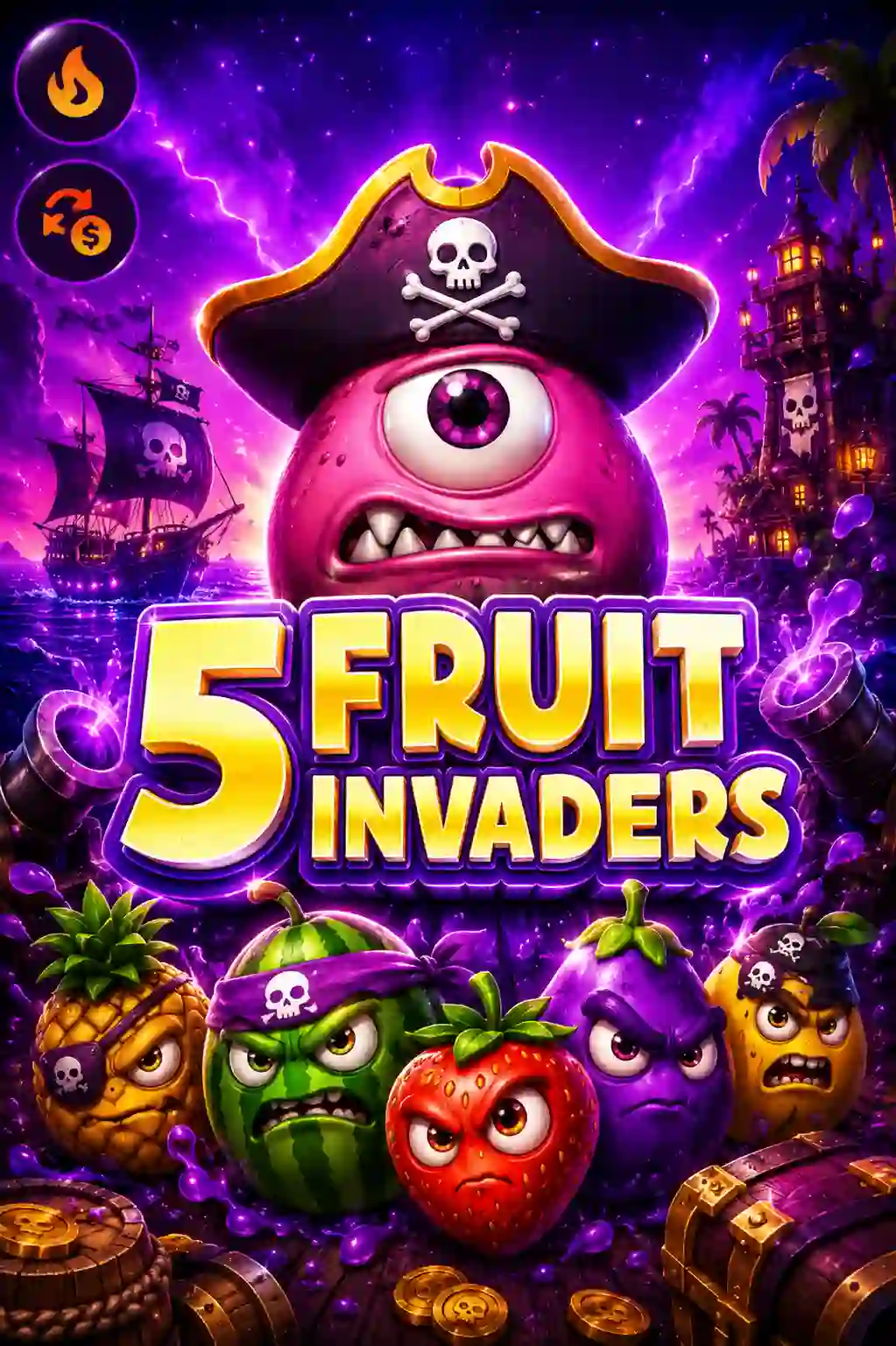5 Fruit Invaders slot by Amigo Gaming