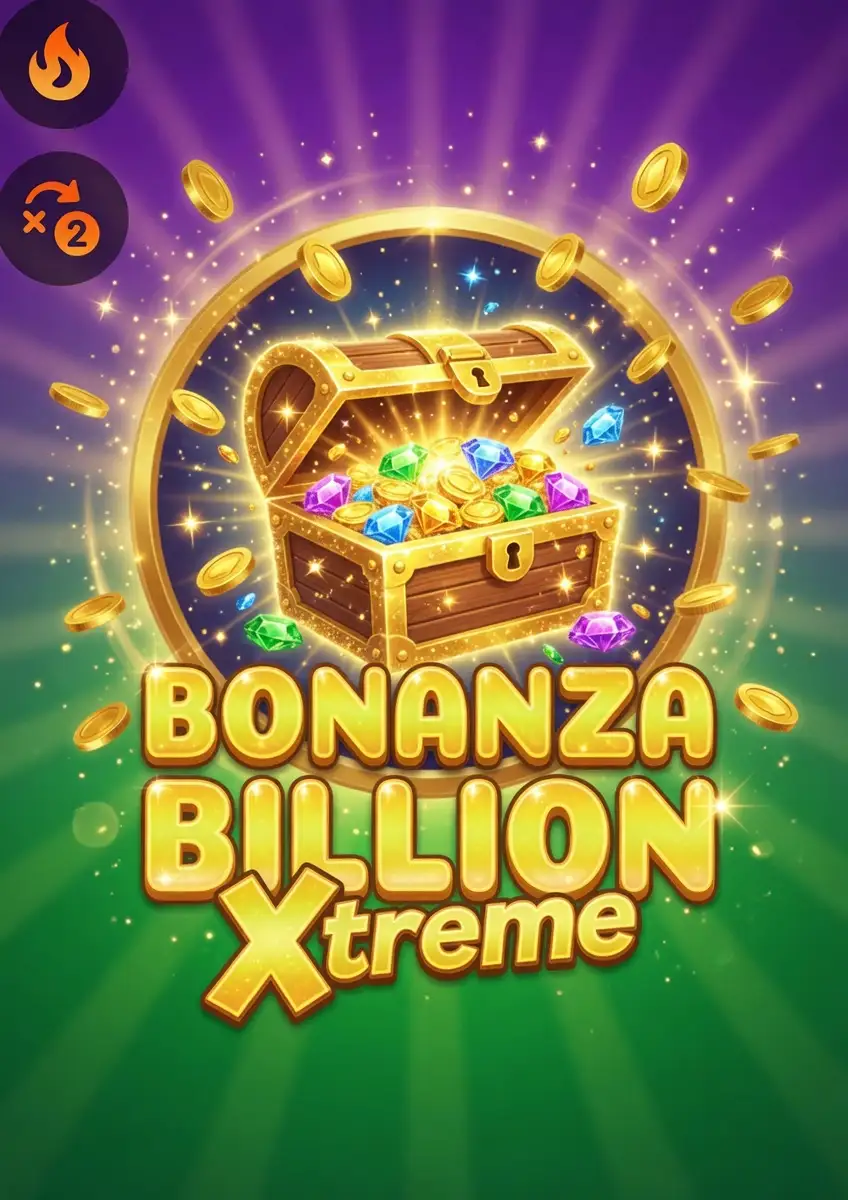 Bonanza Billion Xtreme slot game icon with gems and coins